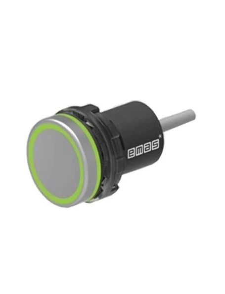 Emas SCB22MP1PSX Plastik Anlık PNP-NO Dokunmatik M12 Konnektör 22mm Kapasitif Buton ürün görseli