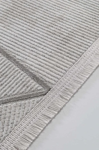 Gümüşsuyu Halı Tierra 15169 Gri 160x230 - 4