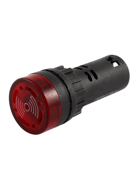 AD136-22DS/MFS KIRMIZI 24V  LED SESLİ BUZZER ürün görseli