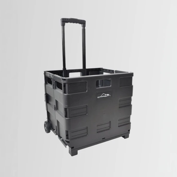 Nurgaz Katlanır Tekerlekli Kamp Kasası Siyah NGC139