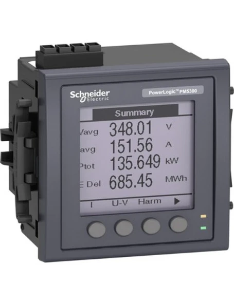 Schneider METSEPM5310 Enerji Analizörü - PM5310 MODBUS-31.HARM-256K 2dı/2do 35 Alarm-Pano - 1