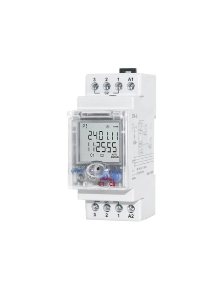 Entes M4920 DTR-20 32 Programlı Harici Bellekli Astronomik Zaman Rölesi 190-260VAC DIN II IP41 - 1