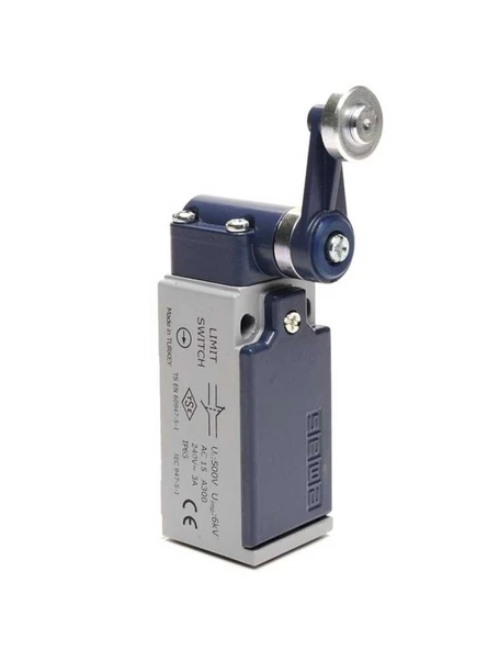 Emas L51K13MEM121 L51 Metal Gövde 18 mm Metal Kollu Makara Ani Hareketli 1NO+1NC Sınır Şalter - 1
