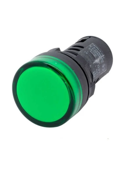 J8-220-Y / METAL LED SİNYAL 220V YEŞİL ürün görseli 1