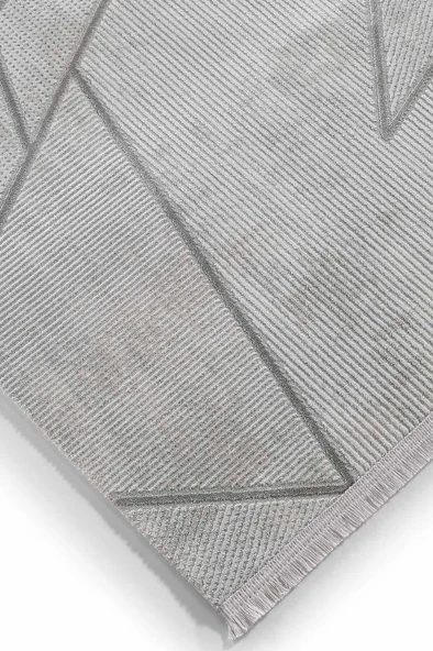 Gümüşsuyu Halı Tierra 15169 Gri 160x230 - 5