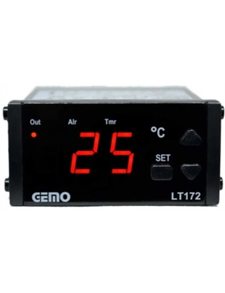 Gemo LT172-230VAC-R ON/OFF Sıcaklık Kontrol Cihazı + GM-NTC-105C Sıcaklık Algılayıcısı ürün görseli 1