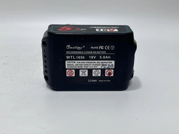 Waitley 18V 5.0Ah Li-ion Akü WTL1850 2.El - Resim 6