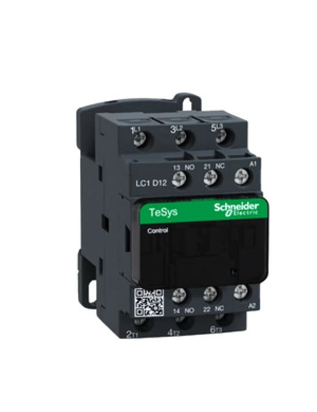 Schneider LC1D12M7 5,5 Kw 12A 220V Ac 1 No 1 Nc Tesys D Kontaktör ürün görseli