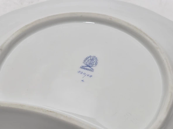 Herend 530 Kraliçe Victoria VBO El Boyama Porselen Salata Tabağı - 6