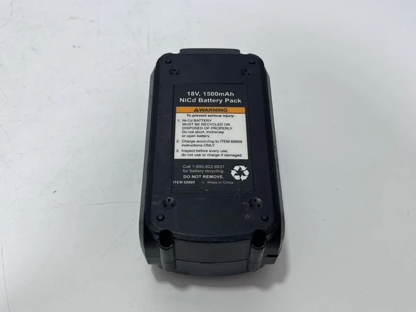 Chicago Electric 18V 1.5Ah Li-ion Akü 68860 2.El - Resim 5