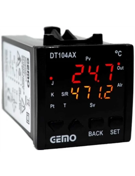 Gemo DT104AX-230VAC-R "Auto-tune PID" Sıcaklık Kontrol Cihazı - 1