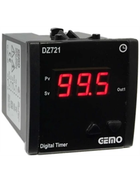 Gemo DZ721-230VAC Temel Fonksiyonlu Zaman Rölesi ürün görseli