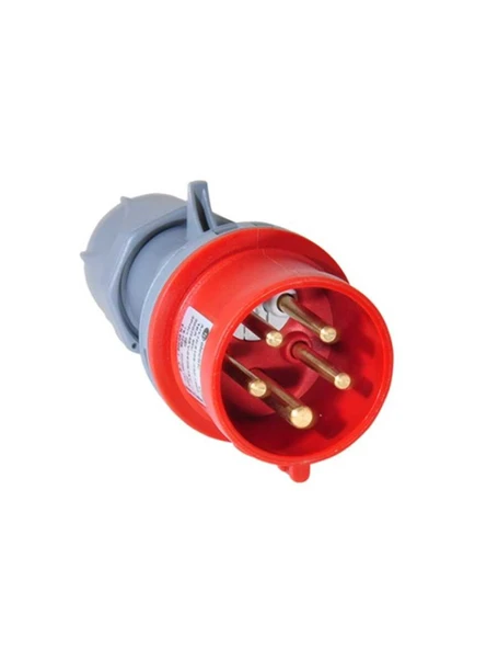 Tp Electric 3107-350-1600 5X32A IP44 Faz Dönüştürücü Düz Fiş ürün görseli 1