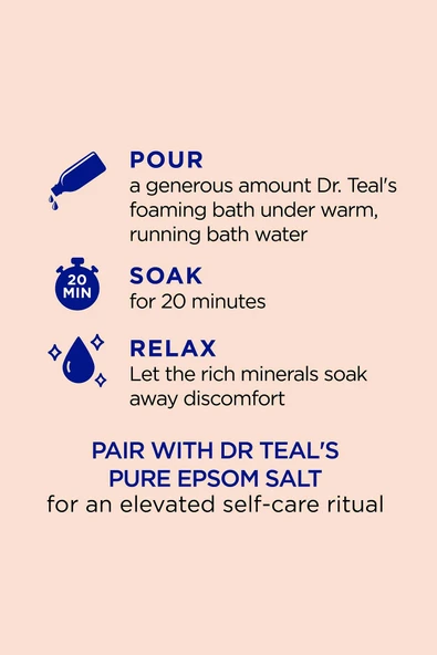 Dr.Teals Stress Relief Banyo Köpüğü 1000ML - Resim 4
