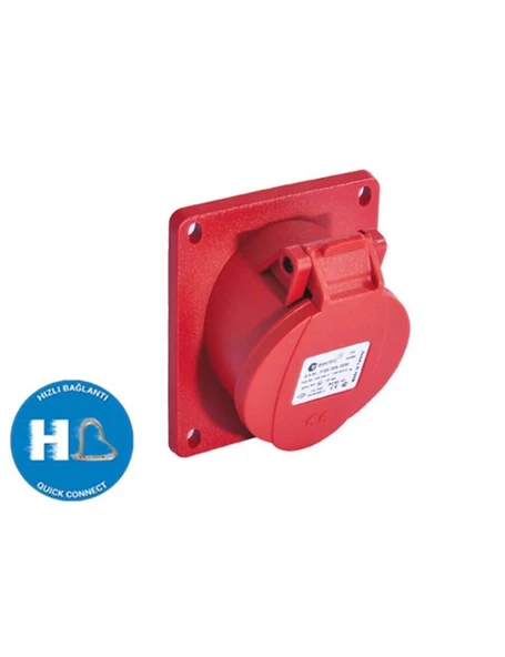 Tp Electric 3026 309 1600 4X32A IP44 Makine Prizi (Eğik) Hızlı Bağlantı ürün görseli 1