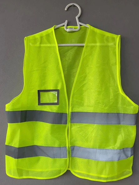 XBYC 1182  FERMUARLI BİSİKLET REFLEKTİF YELEK X LARGE