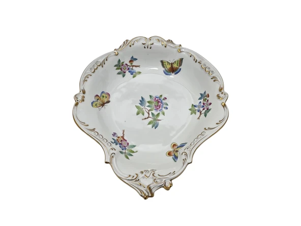 Herend 7514 El Boyama Porselen Meyve Servis Tabağı