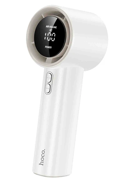 Hoco HX64 Hurricane Dijital Göstergeli Yüksek Hızlı El Tipi ve Masaüstü Soğutucu Fan - Resim 2