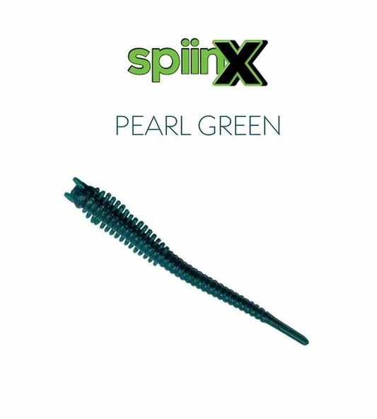 Spiinx Sandworm Lrf Silikon 6Cm 18P Renk: Pearl Green - Resim 3