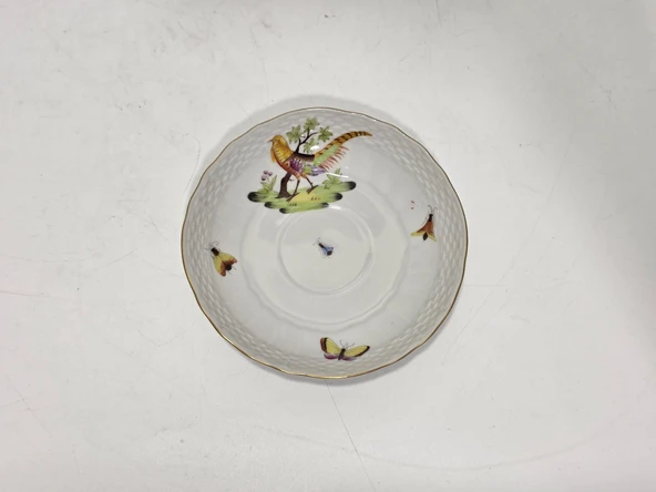 Herend 1726-1 El Boyama Porselen Çay Fincan Tabağı - 2