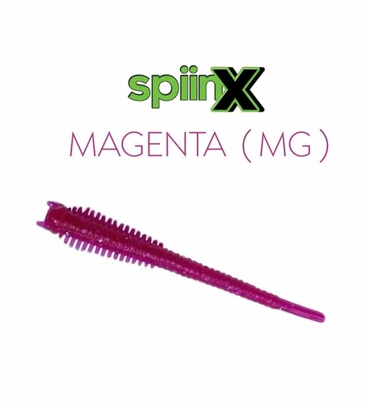 Spiinx Sandworm Lrf Silikon 6Cm 18P Renk: Magenta - Resim 3
