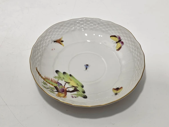 Herend 1726-1 El Boyama Porselen Çay Fincan Tabağı - 4