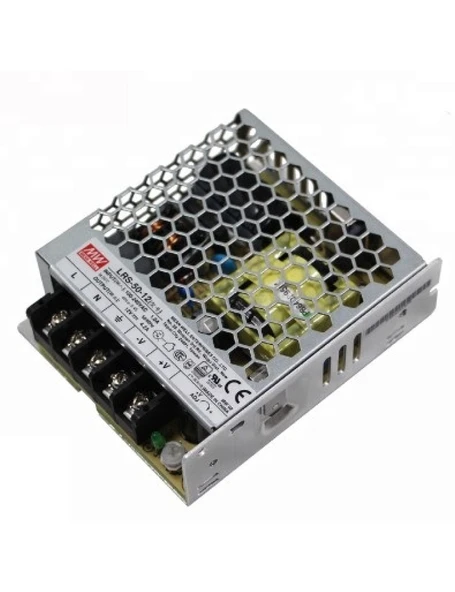 Mean Well LRS-050-12   12VDC 4.2A 50W Güç Kaynağı