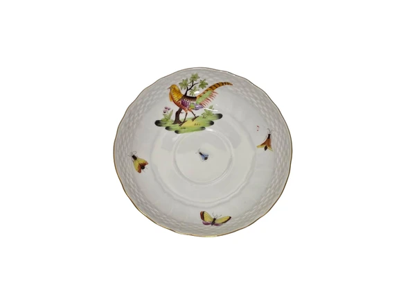 Herend 1726-1 El Boyama Porselen Çay Fincan Tabağı