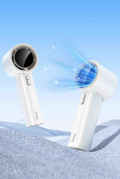 Hoco HX64 Hurricane Dijital Göstergeli Yüksek Hızlı El Tipi ve Masaüstü Soğutucu Fan - 6