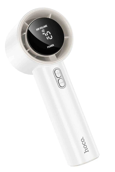 Hoco HX64 Hurricane Dijital Göstergeli Yüksek Hızlı El Tipi ve Masaüstü Soğutucu Fan ürün görseli 1