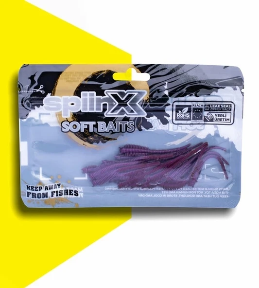 Spiinx Sandworm Lrf Silikon 6Cm 18P Renk: D.N ürün görseli