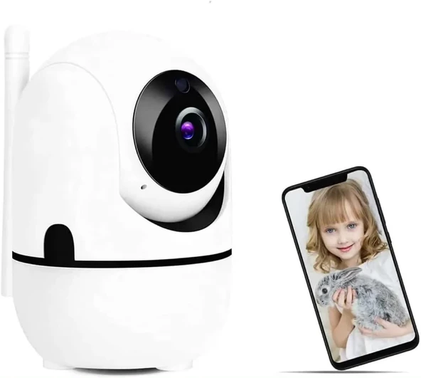 Wifi Bebek İzleme Kamerası Ses Kayıtlı Mikrofonlu Hoparlör Canlı Bebek Kedi Köpek Monitör Kamerası - 2