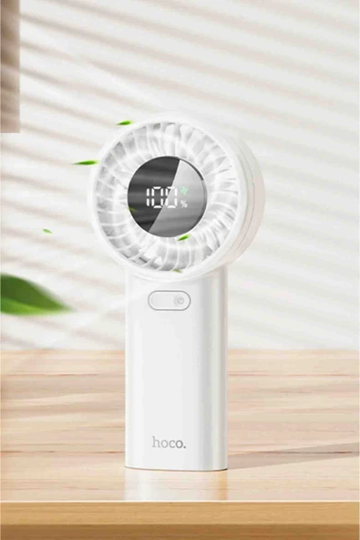 Hoco HX62 Endless Dijital Göstergeli El Tipi ve Masaüstü Soğutucu Fan - 5