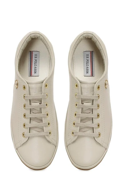 U.S. Polo Assn. JOJO 5FX 101947056 Kadın Sneaker Ayakkabı Bej 36-40 - 4