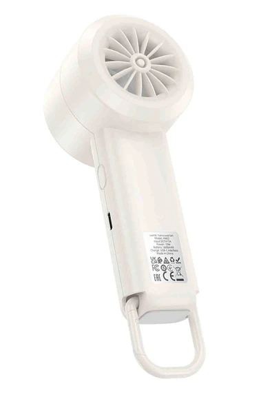 Hoco HX63 Fashion Dijital Göstergeli Yüksek Hızlı El Tipi ve Masaüstü Soğutucu Fan - Resim 3