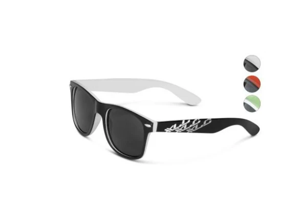 XLC GÖZLÜK RAYBAN SIYAH/BEYAZ TEK CAMLI MODEL MADAGASKAR HSP0139W - 1