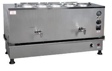 Anka Inoks Pro Kompakt Full Otomatik Çay Makinası Paslanmaz 5 Demlikli 50 Litre Elektrikli Doğalgazlı