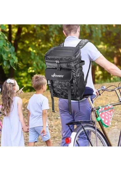 Upeelife Sırt Çantası Soğutucu 30L, Soğuk Tutan Sırt Çantası, Çok Amaçlı Soğutucu Çanta, Outdoor Çanta, Kamp Çantası, Sırt Çantası - 2
