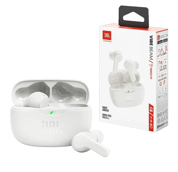JBL Wave Beam TWSBluetooth Kulakİçi Kulaklık Beyaz ürün görseli 1
