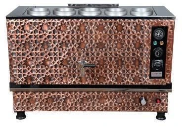 Anka Bakır Pro Kompakt Full Otomatik Çay Makinası 5 Demlikli 50 Litre Elektrikli Doğalgazlı ürün görseli 1