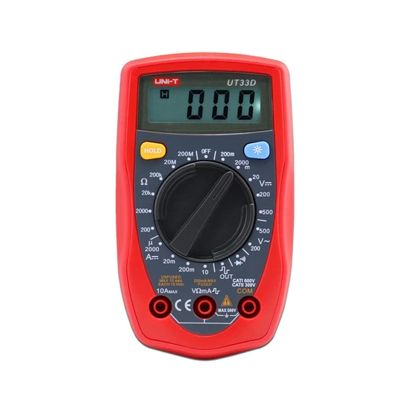 Uni-t UT33D+ 600v 10A Dijital Multimetre ürün görseli