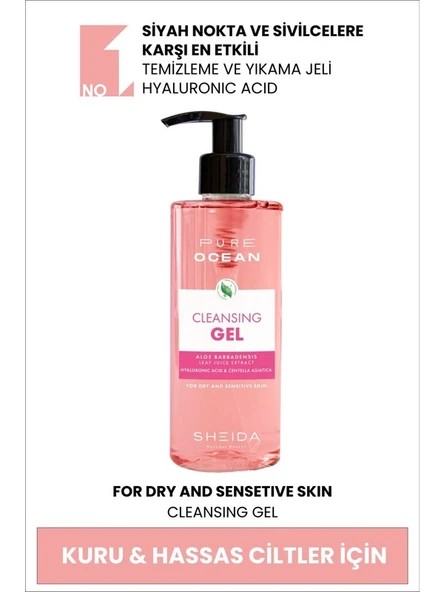 Sheıda Pure Ocean Temizleme Jeli 250ML Kuru ve Hassas Cilt Için - 2