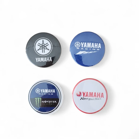 Motosiklet Rozet Set 2 Yamaha 4'lü Rozet