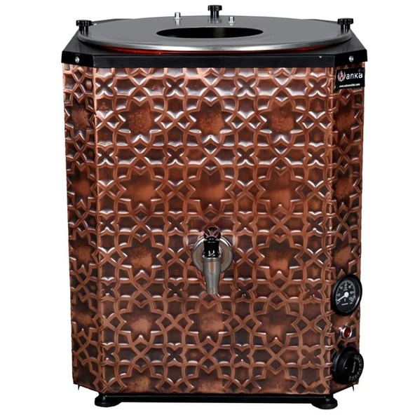 Anka Mini Yeni Nesil Çay Makinesi 1 Demlikli 5 Litre Bakır