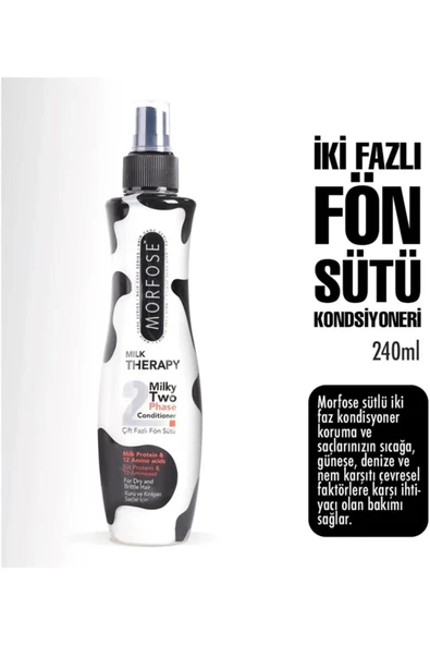 Milk Therapy Çift Fazlı Kondisyoner Fön Suyu 240 ML - mrfs - 2