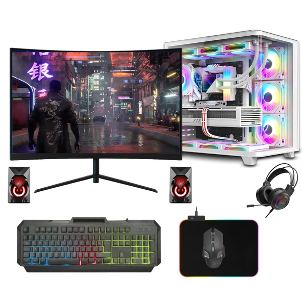 Gaming Pc Ryzen 5 5500 16Gb Ddr4 512Gb Ssd 8Gb Rtx4060Ti 23.8" Oyun Bilgisayarı ürün görseli