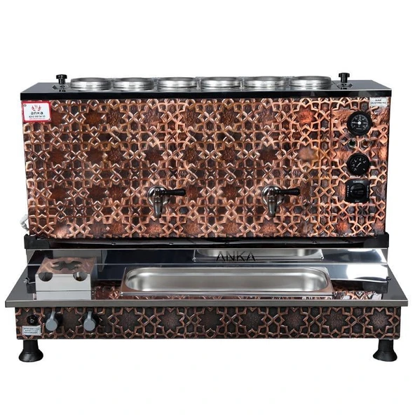 Anka Pro Plus Otomatik Çay Kazanı 6 Demlikli 60 Litre Bakır Elektrikli Doğalgazlı ürün görseli