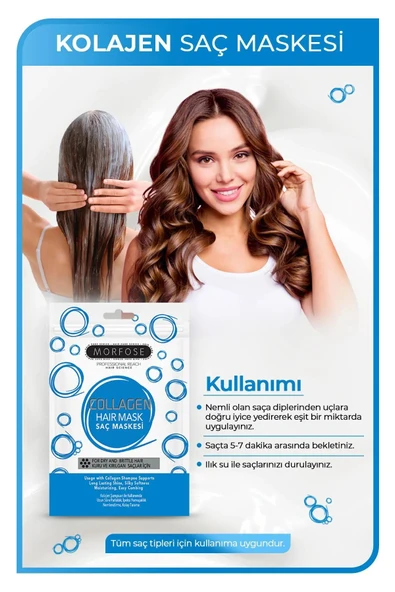 Kolajen Saç Maskesi 25 ML (24 ADET) - Zayıf ve Güçsüz Saçlar İçin - mrfs - 3