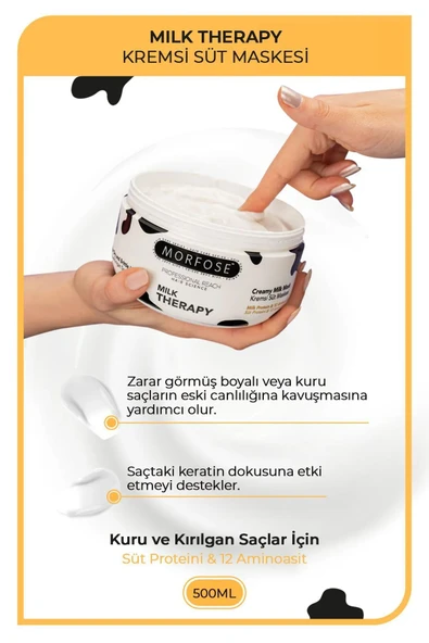Milk Therapy Kremsi Süt Maskesi 500 ML - Bakım ve Canlılık - mrfs - 2