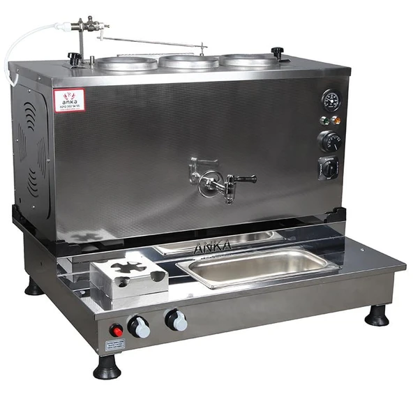 Anka Pro Plus Otomatik Çay Kazanı 3 Demlikli 30 Litre Inox Elektrikli Tüplü